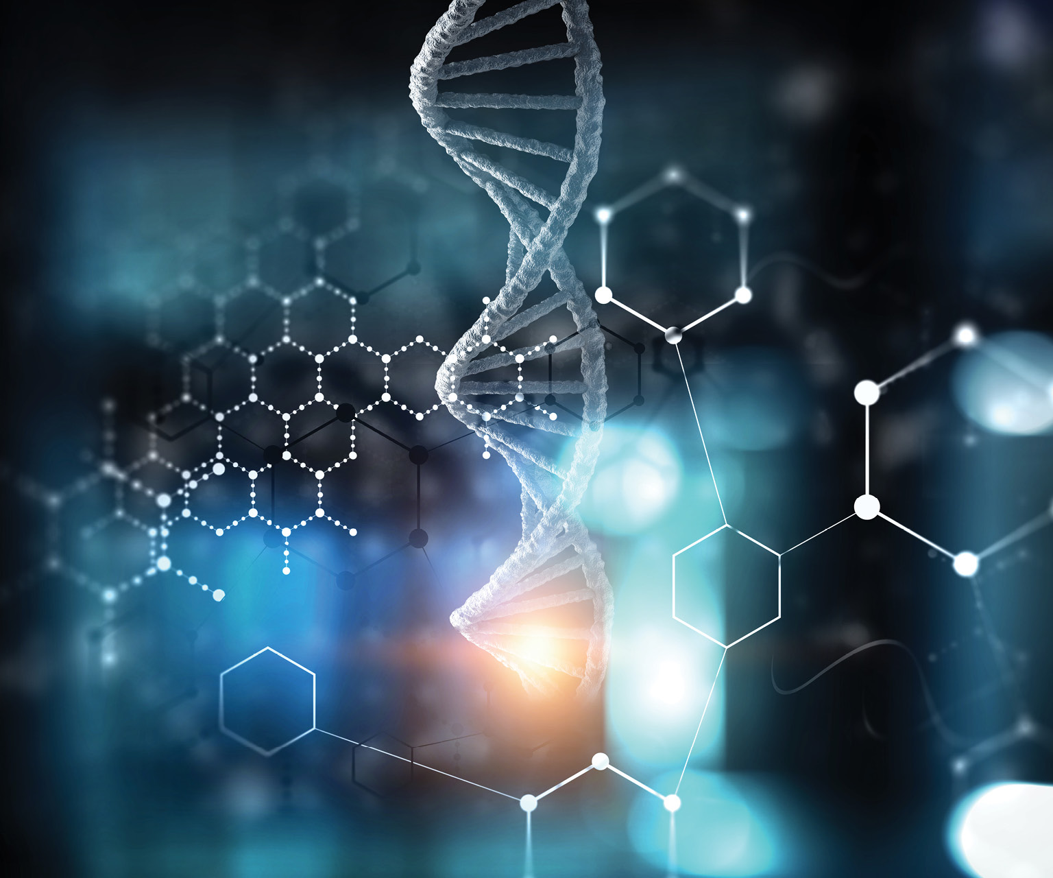 Life Sciences DNA strand.